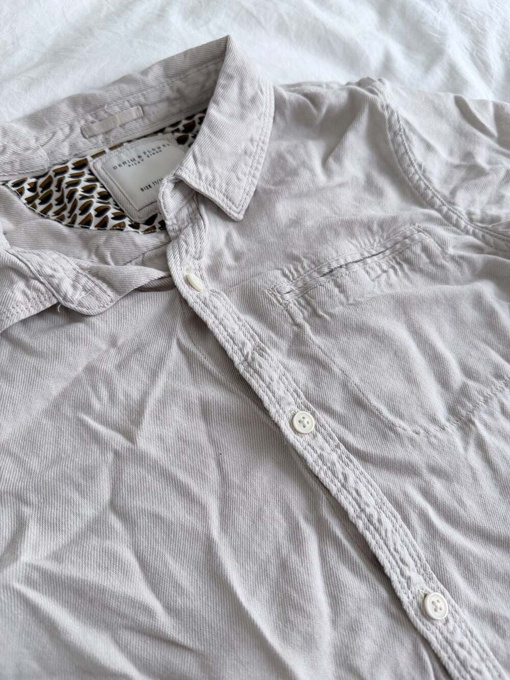 Denim & Flower Ricky Singh Boy's Short Sleeve Button-Down Shirt Size 11/12